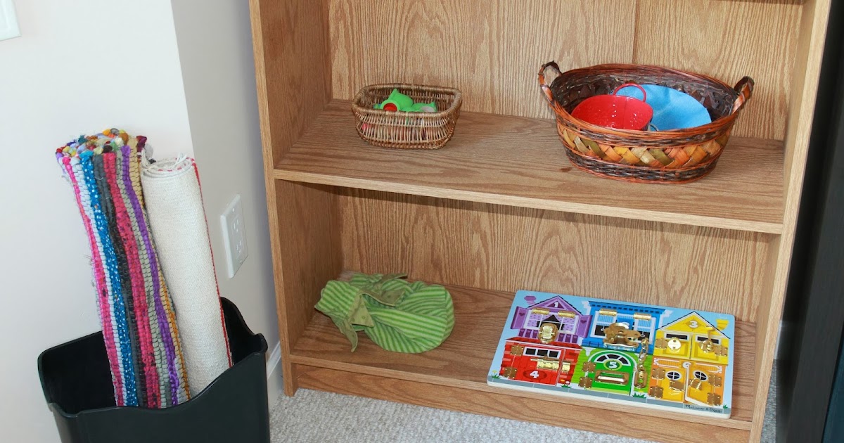 Montessori Beginnings Montessori Shelves and Using a Work Mat