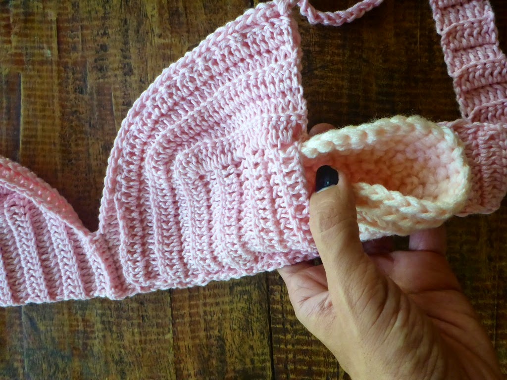 Crocheted Bra with Inserts/Pads