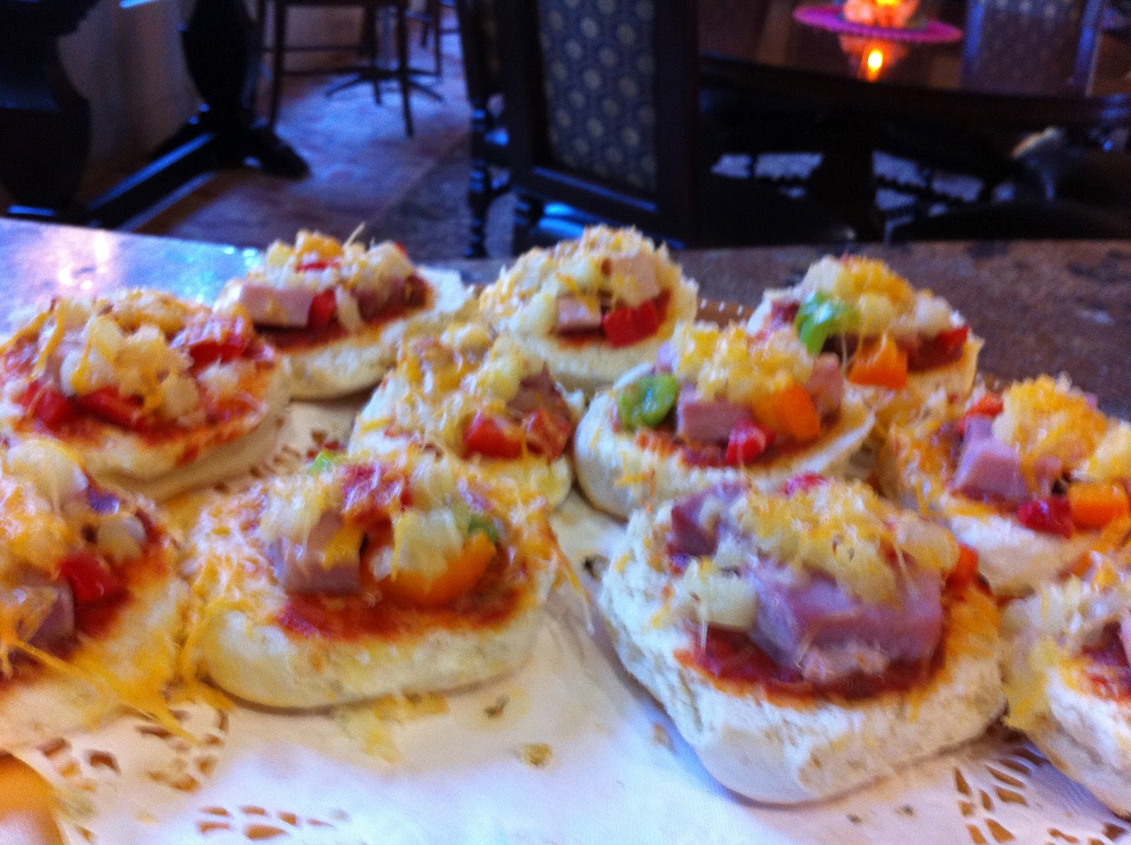 The Pampered Jes Ham and Pineapple Biscuit Pizzas