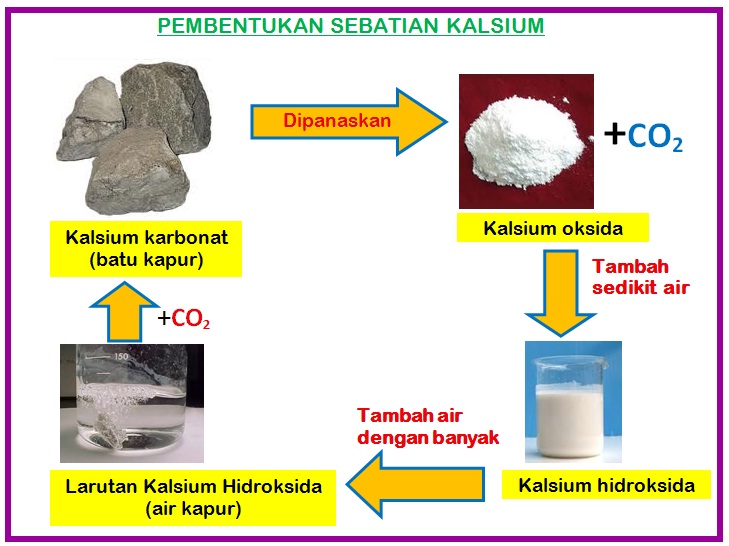 Kalsium karbonat contoh Sifat Kalsium