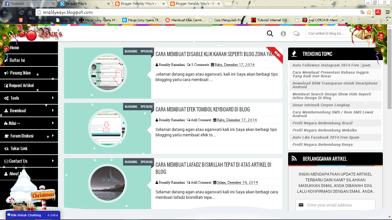 Cara Membuat Efek Spesial Natal Di Blog Cara Membuat Efek Spesial Natal Di Blog