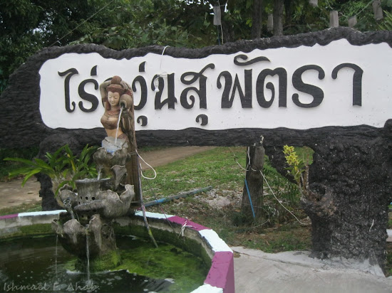 Statue of Mae Phra Thorani in Vin de Ray winery
