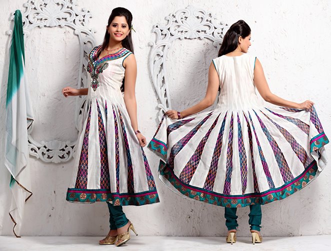 Anarkali Umbrella Frock dress Kurti Styles Salwar Kameez MG