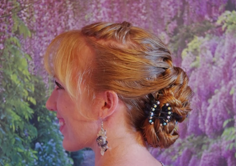 Braids & Hairstyles for Super Long Hair Rope Braid Updo with wet hair