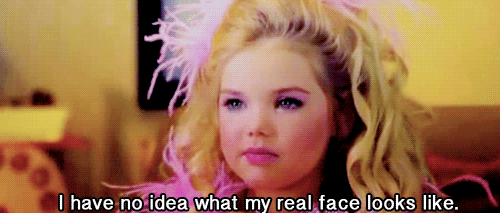 too much makeup gif