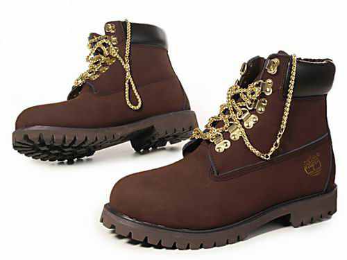 black timberlands with gold chains