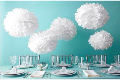 tissue paper wedding decorations