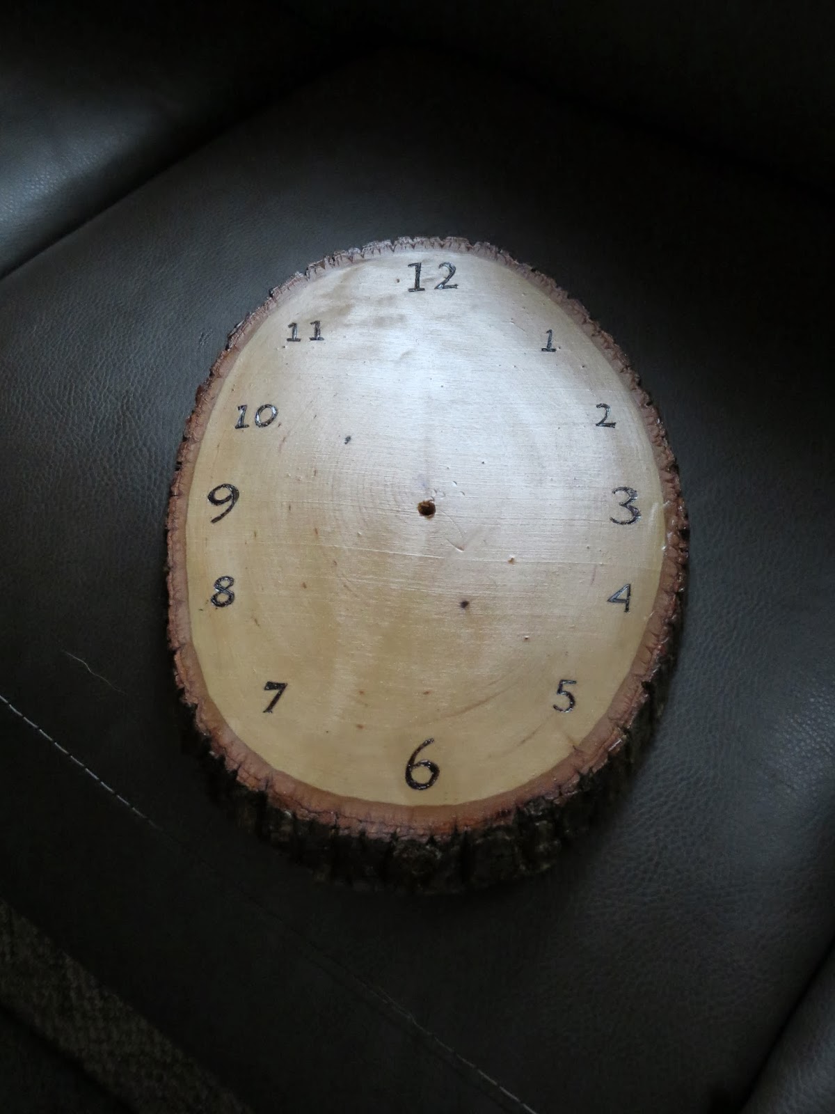Create Something Now Log Slice Clock
