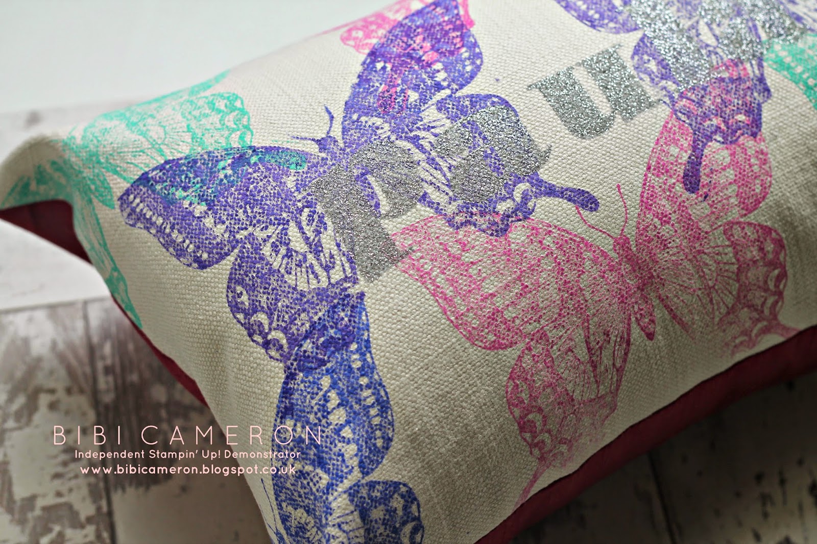 Stamping on Fabric tutorial and FAQ How to? Bibi Cameron