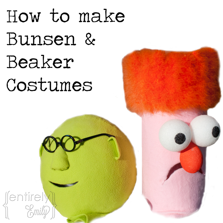 Entirely Emily How to make Bunsen and Beaker Costumes