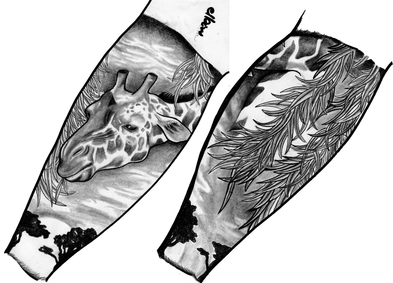 quarter sleeve tattoo