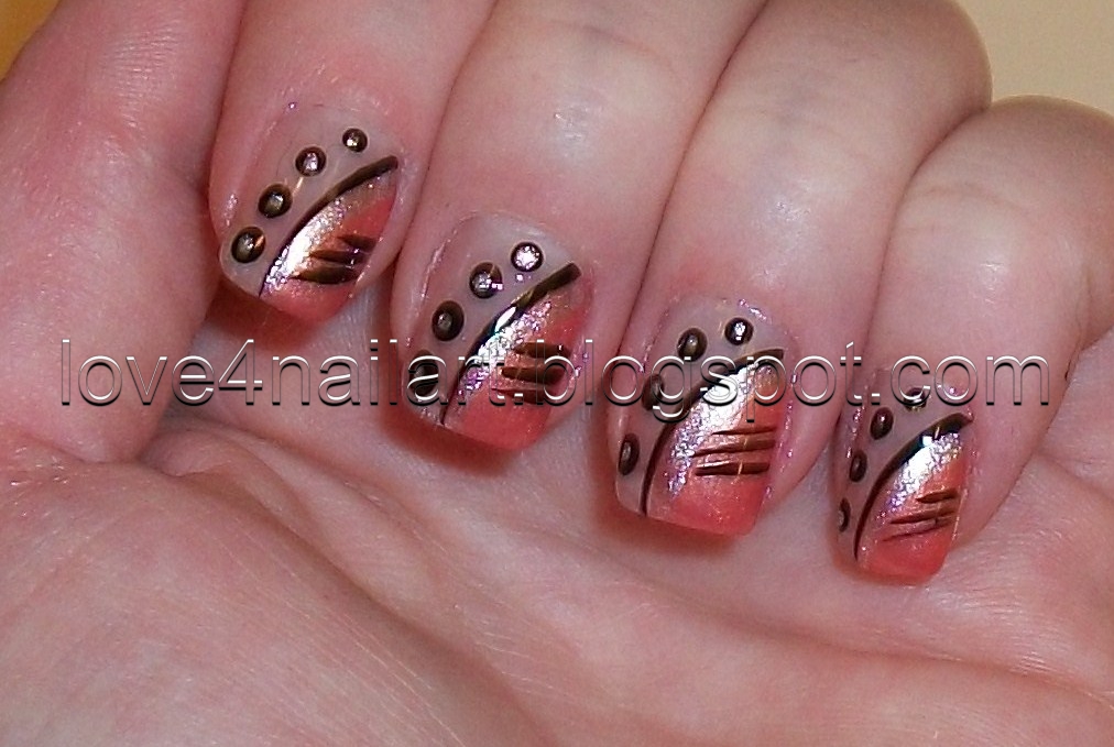 Here's a SIMPLE nail art design. Perfect for short or long nails :)