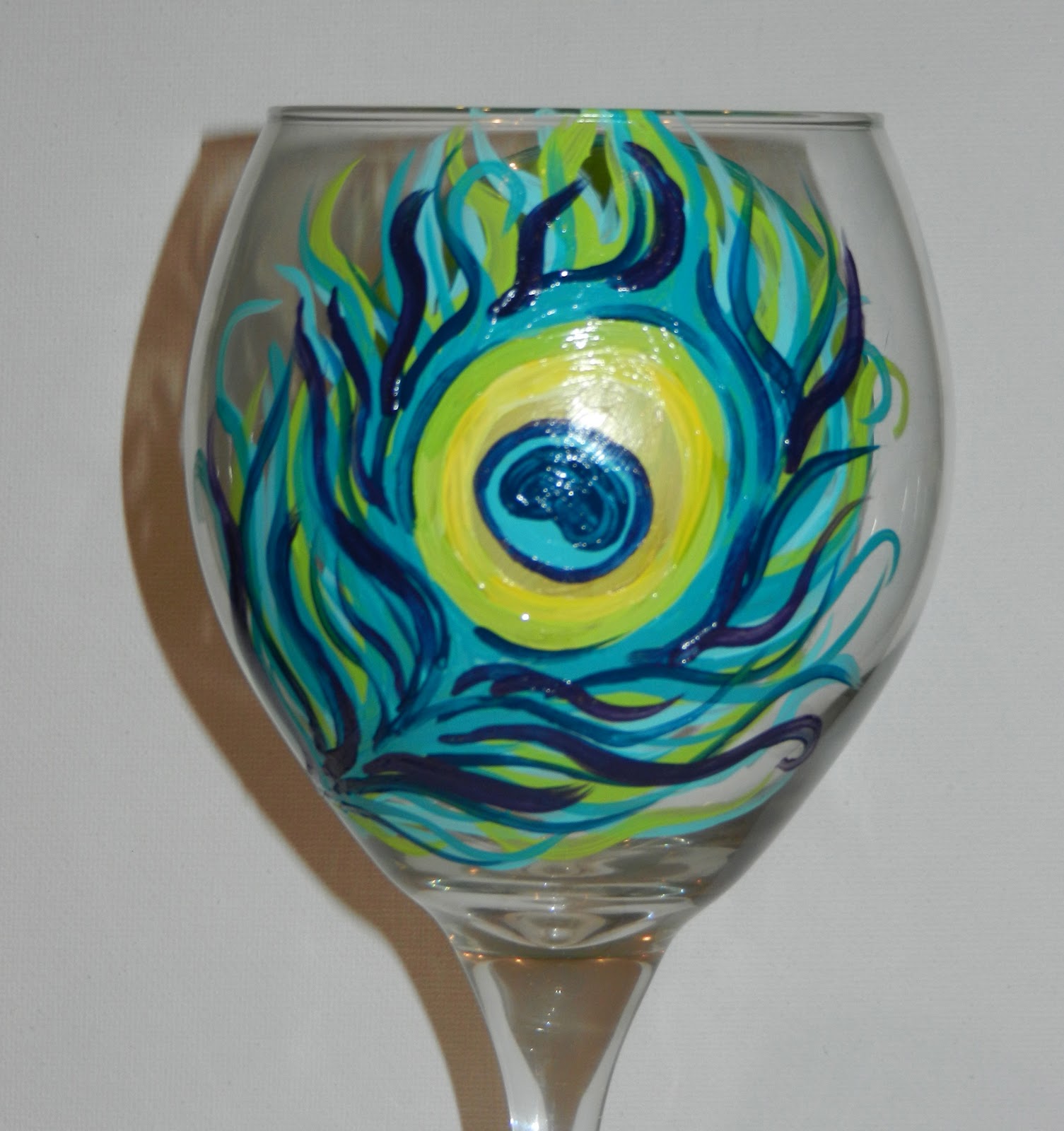 RhiCreates Painting on Wine Glasses