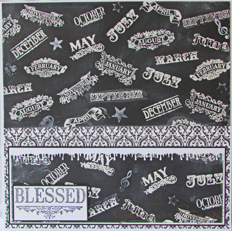 Scraps of Life Hampton Art Chalkboard Layout