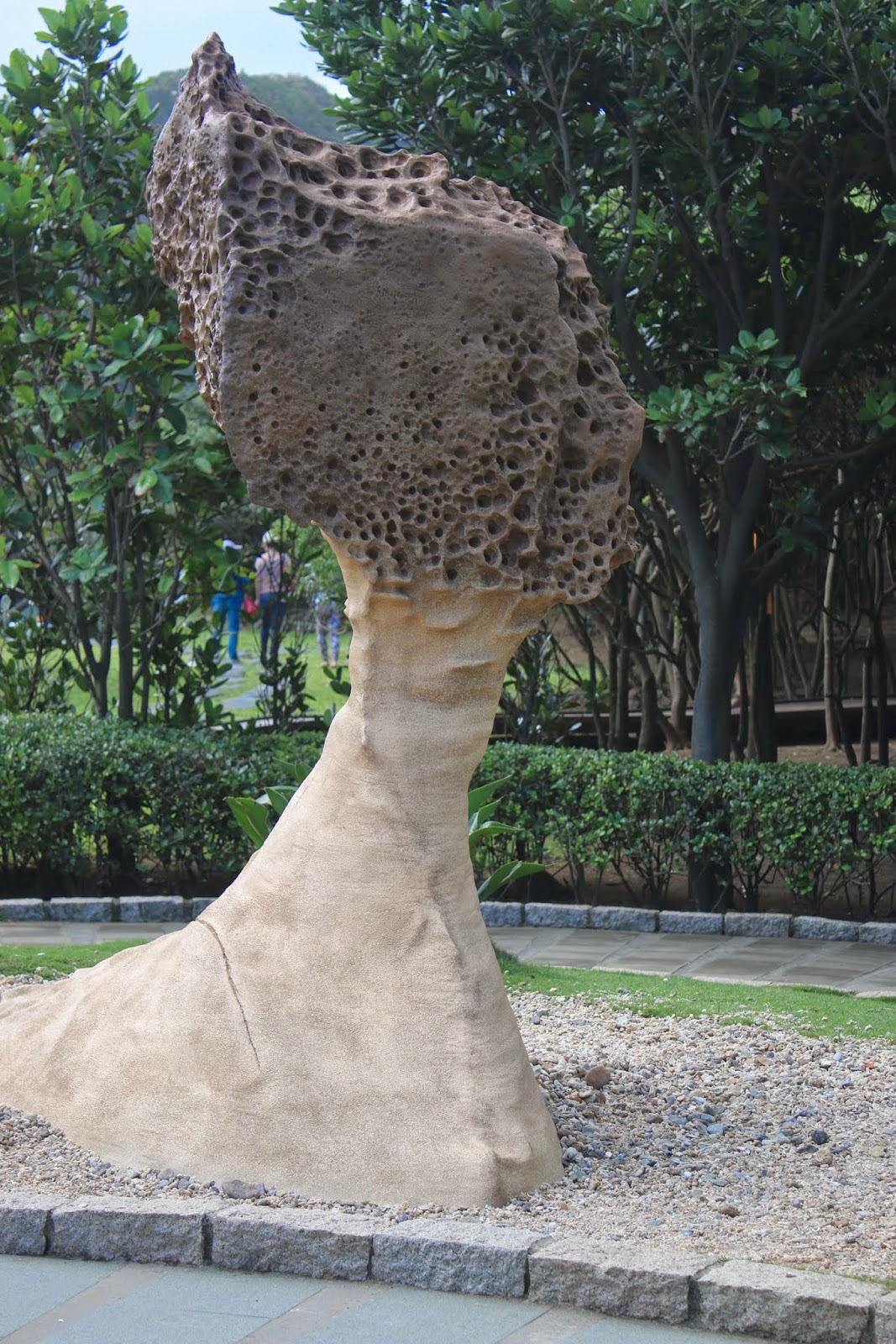 The artifact of Queen's Head at Yehliu Geopark at Wanli of New Taipei City of Taiwan The artifact of Queen's Head at Yehliu Geopark at Wanli of New Taipei City of Taiwan