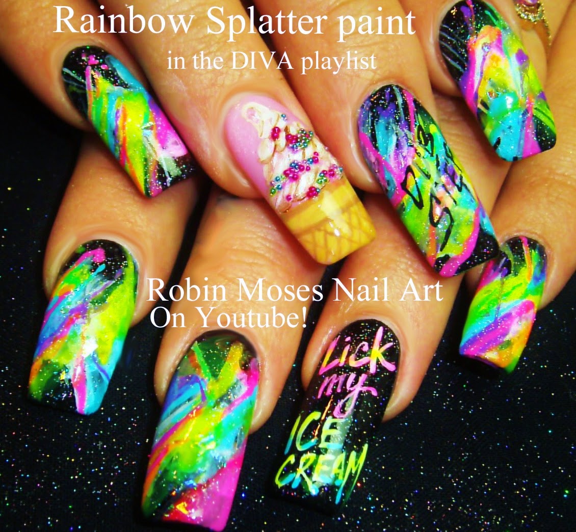 Robin Moses Nail Art "long nail art" "nailswag" "nail swag" "long nail
