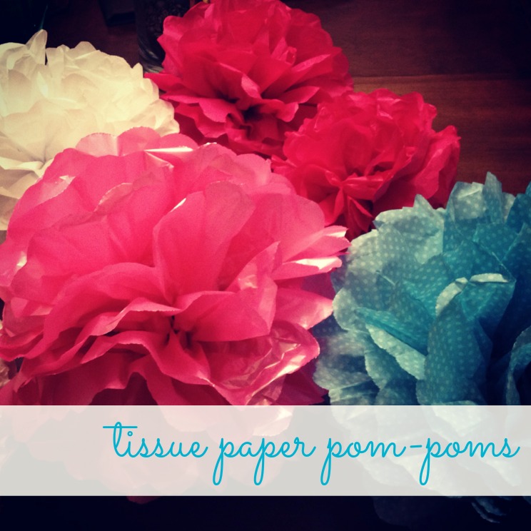 Four Girls & A Daddy Tissue PomPom Tutorial