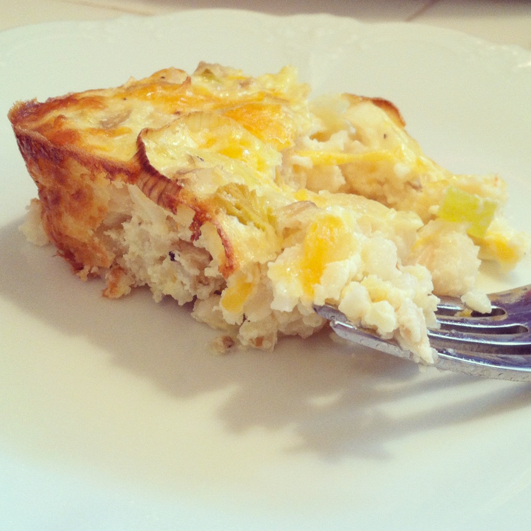 little kitchie hominy leek breakfast casserole