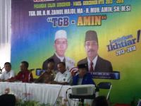 hari pertama kampanye, pasangan tgb-amin dialogis kampanye tgb-amin