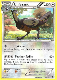 Unfezant Pokemon Card Emerging Powers set