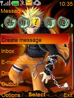 tema naruto shippuden nokia x2
