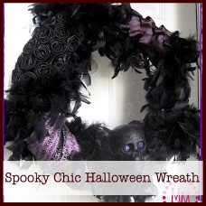 spooky chic Halloween wreath
