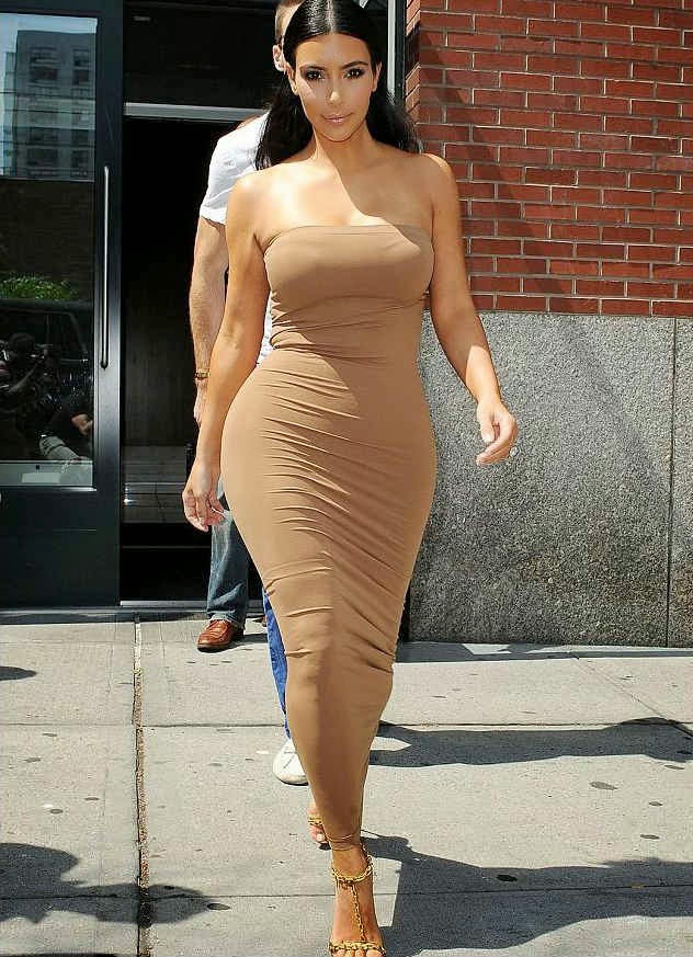 skin tight dress hot