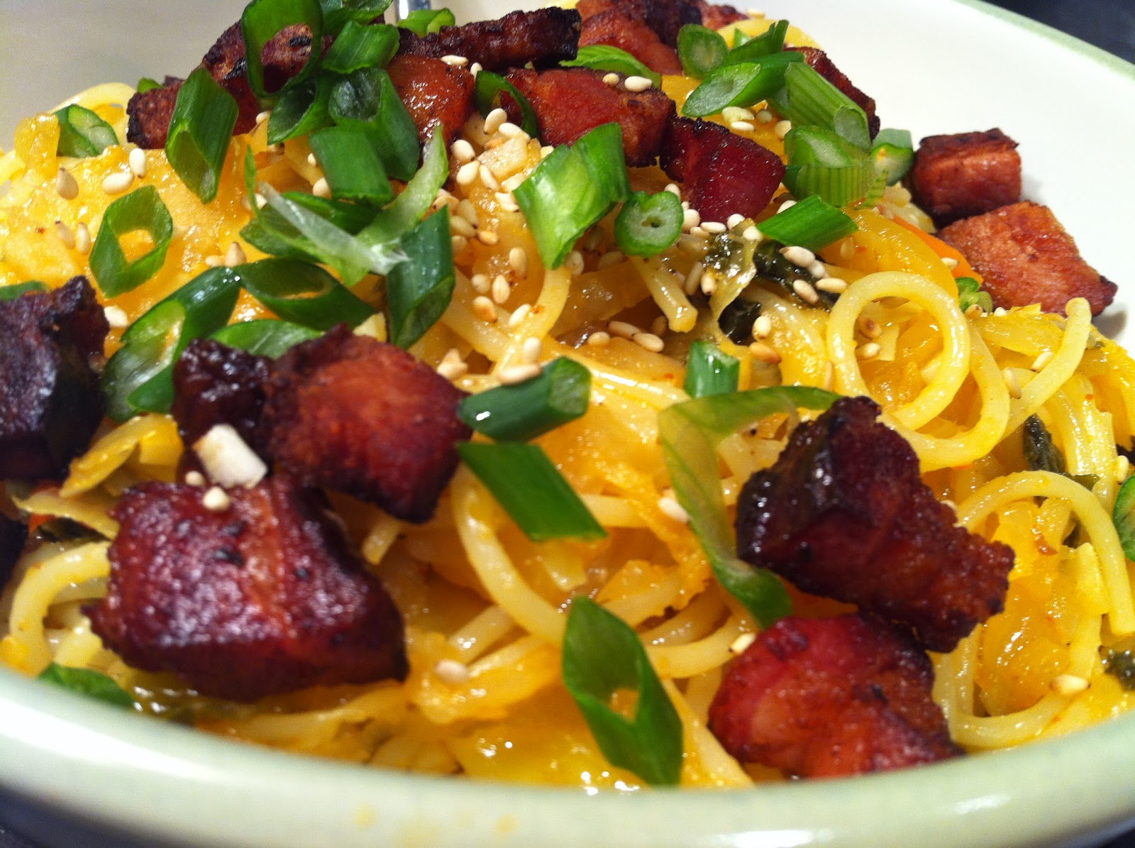 Douglas Kitchen Odyssey KimchiBacon Noodles