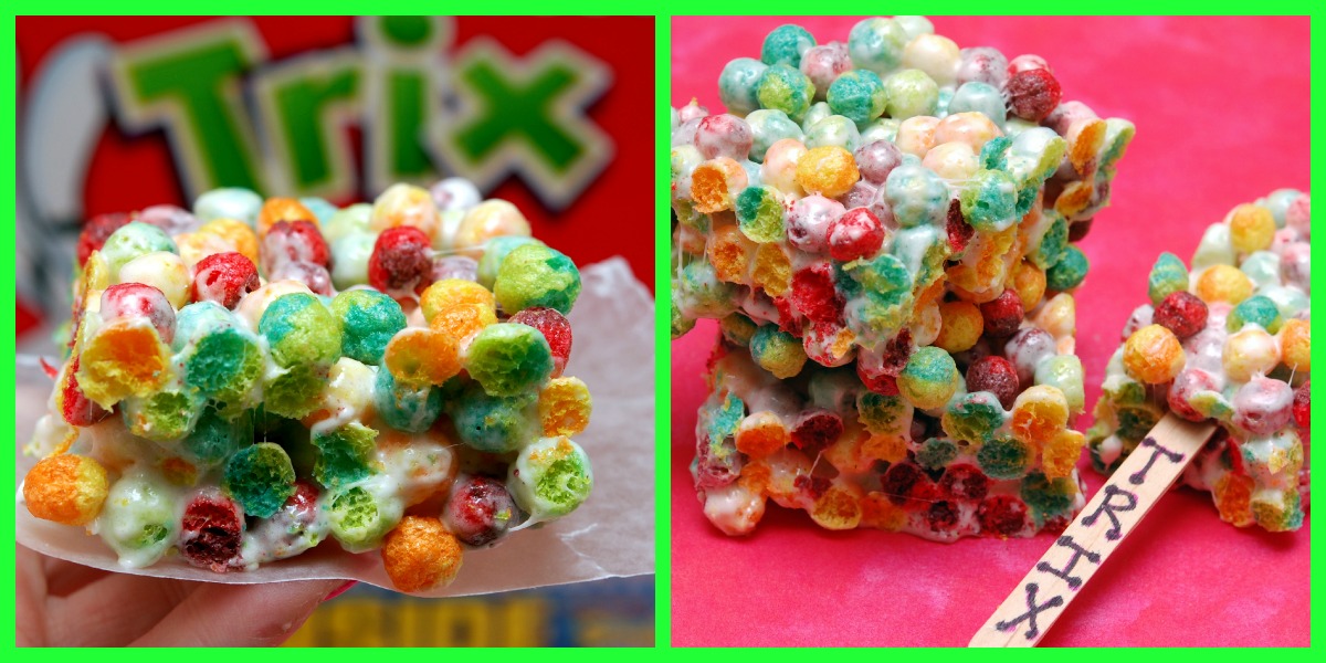 TRIX MARSHMALLOW BARS Hugs and Cookies XOXO
