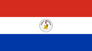 Flag of Paraguay, reverse (back) side, 2013-present