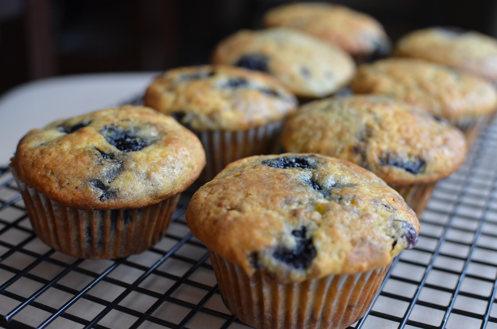 Playing with Flour Blueberry muffins with orange zest