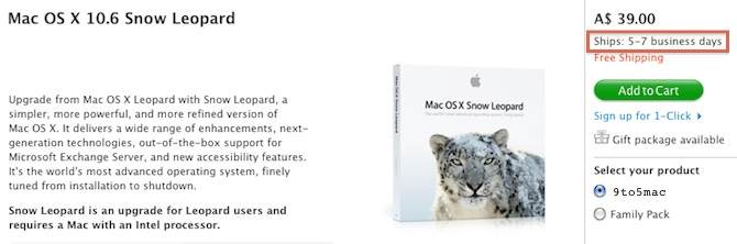 Shortage of OS X Snow Leopard suggests imminent launch of OS X Lion