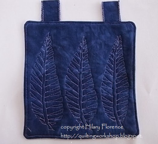 Leaf Print - free motion quilting cameo 24 free motion quilting design, sample