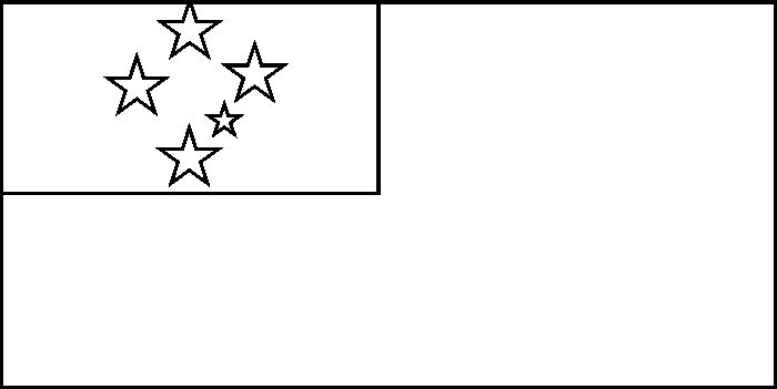 Samoa Flag Coloring Page Samoa Flag Coloring Page