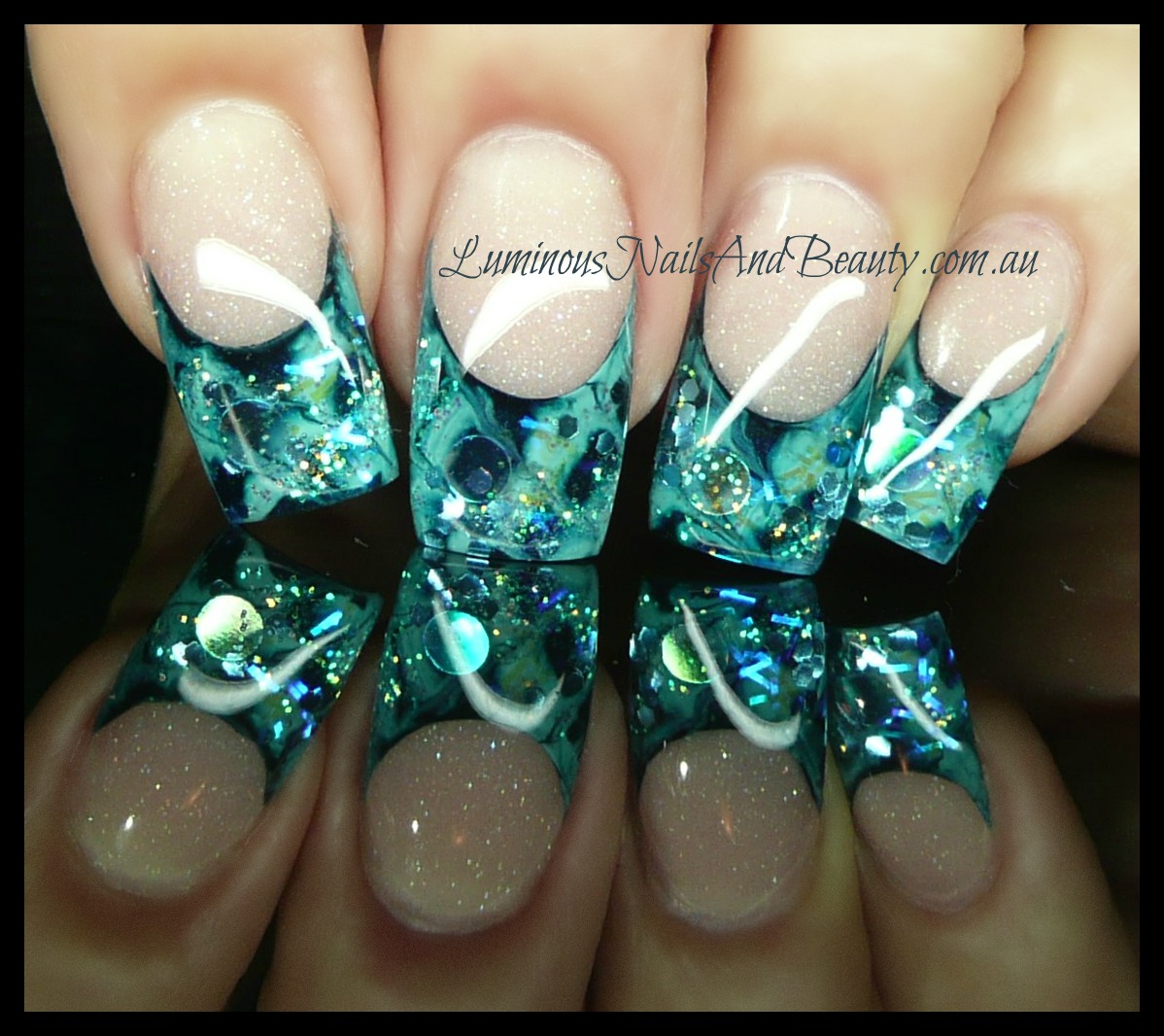 The Appealing Glittery gel nail designs Photo The Appealing Glittery gel nail designs Picture