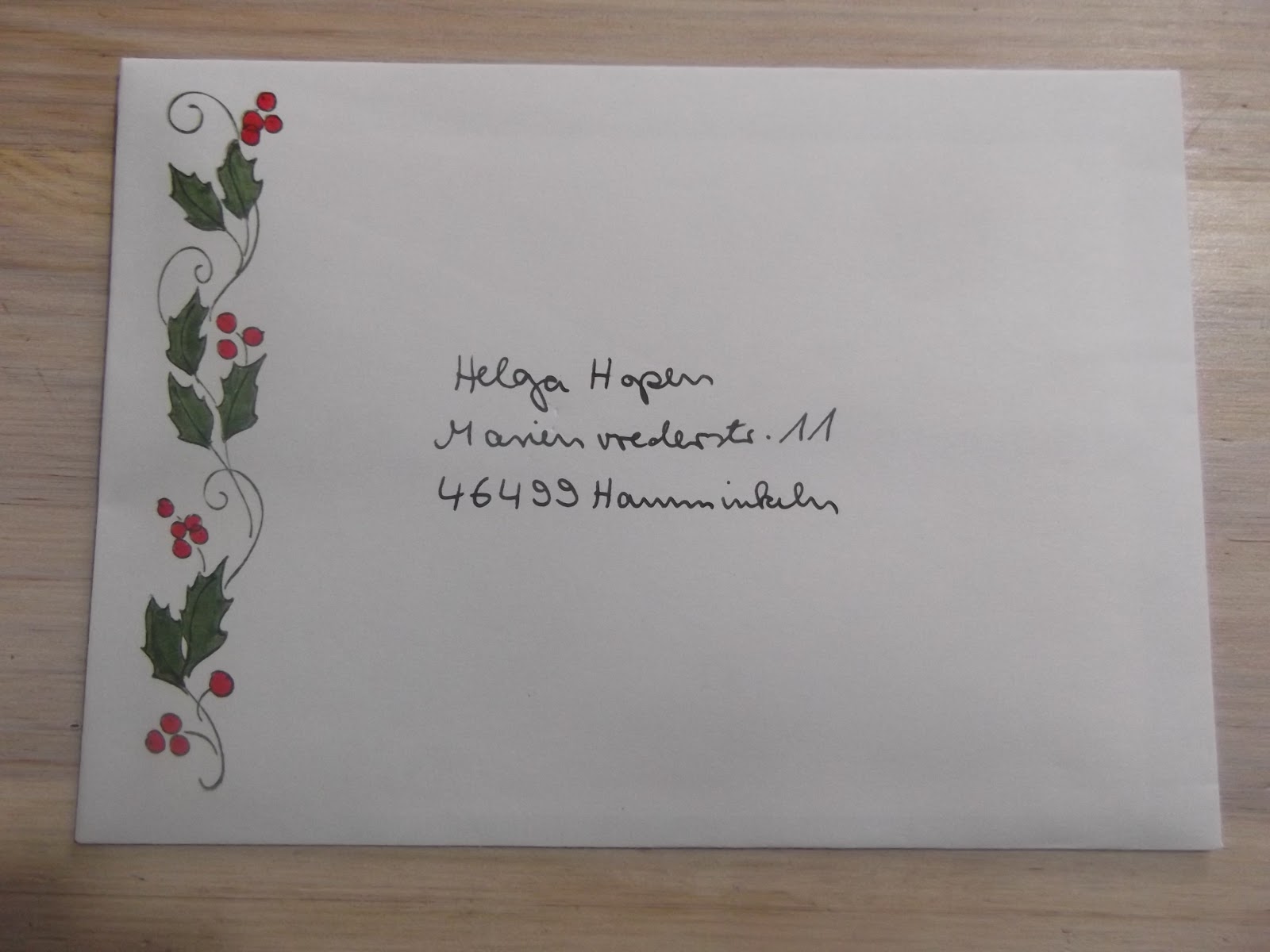 Briefumschlag Beschriften Bei Trauer : Sconebeker stempelscheune bestempelter weihnachtsbrief Briefumschlag Beschriften Bei Trauer : Sconebeker stempelscheune bestempelter weihnachtsbrief