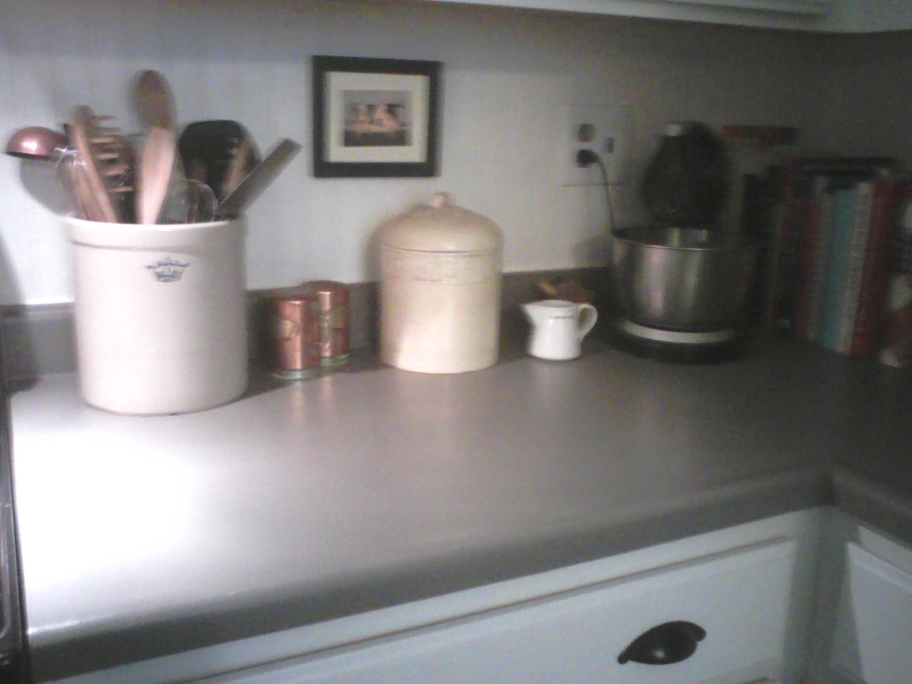 living a cottage life Painted Kitchen Countertops Take 3