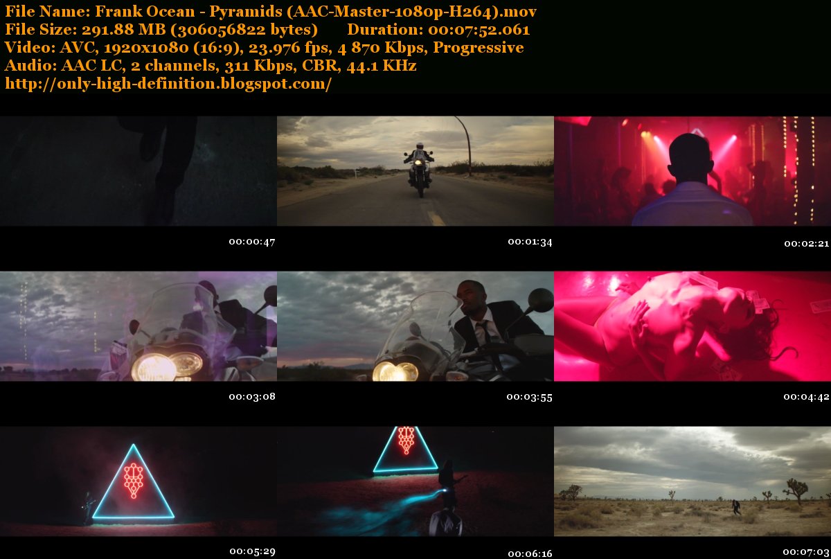 Only High Definition Frank Ocean Pyramids Aac Master