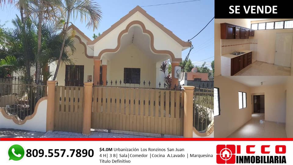 Se vende casa  en Los Roncinos •