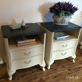 french painted bedside table Lilyfield Life