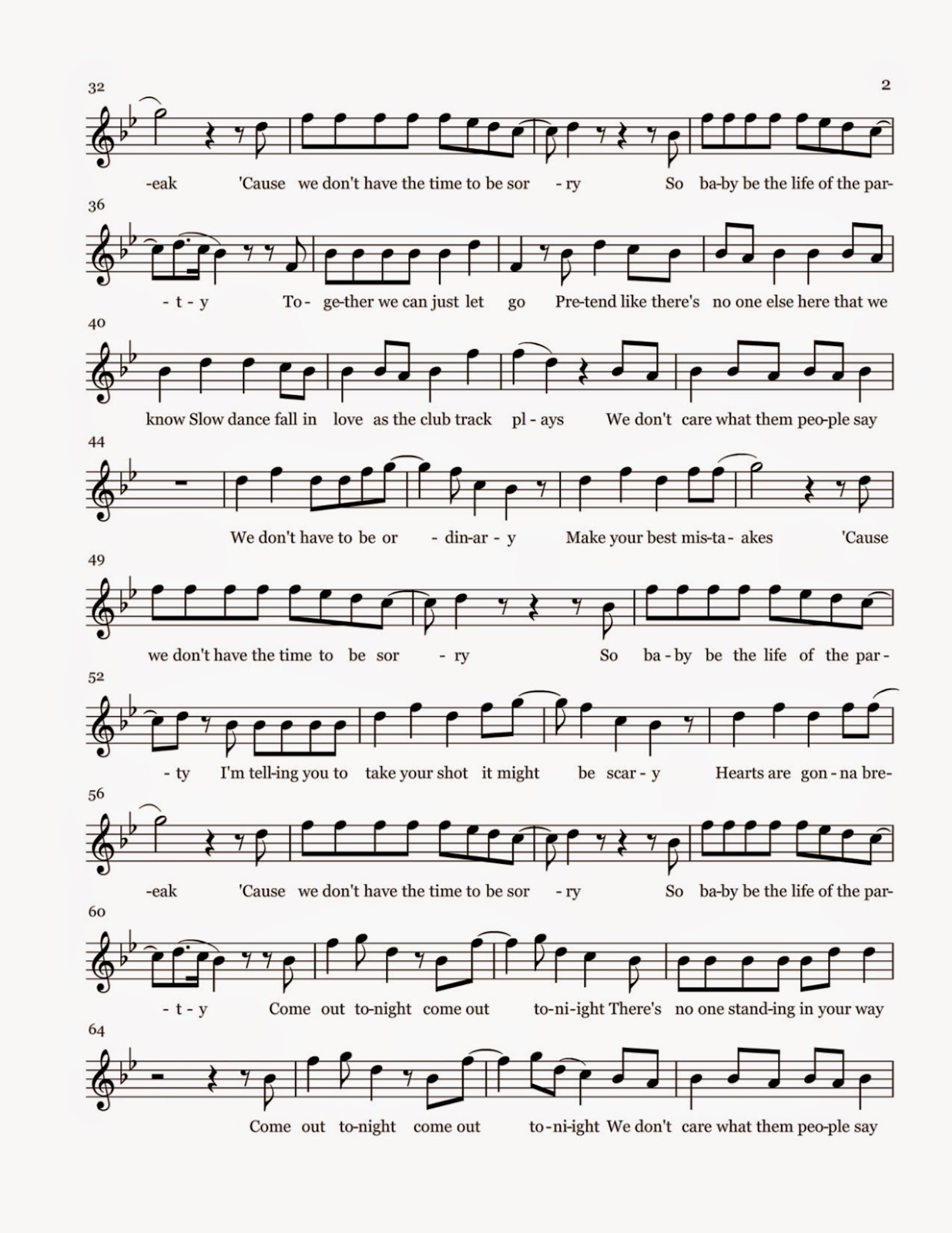 flute sheet music life of the party sheet music pity the child sheet music