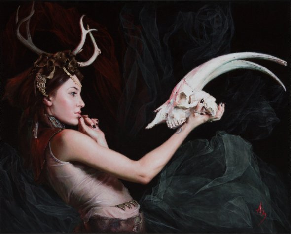 As belas pinturas foto-realistas com toques surreais e fetichistas de Alexandra Manukyan Alexandra Manukyan pinturas foto-realistas sensual fetiche