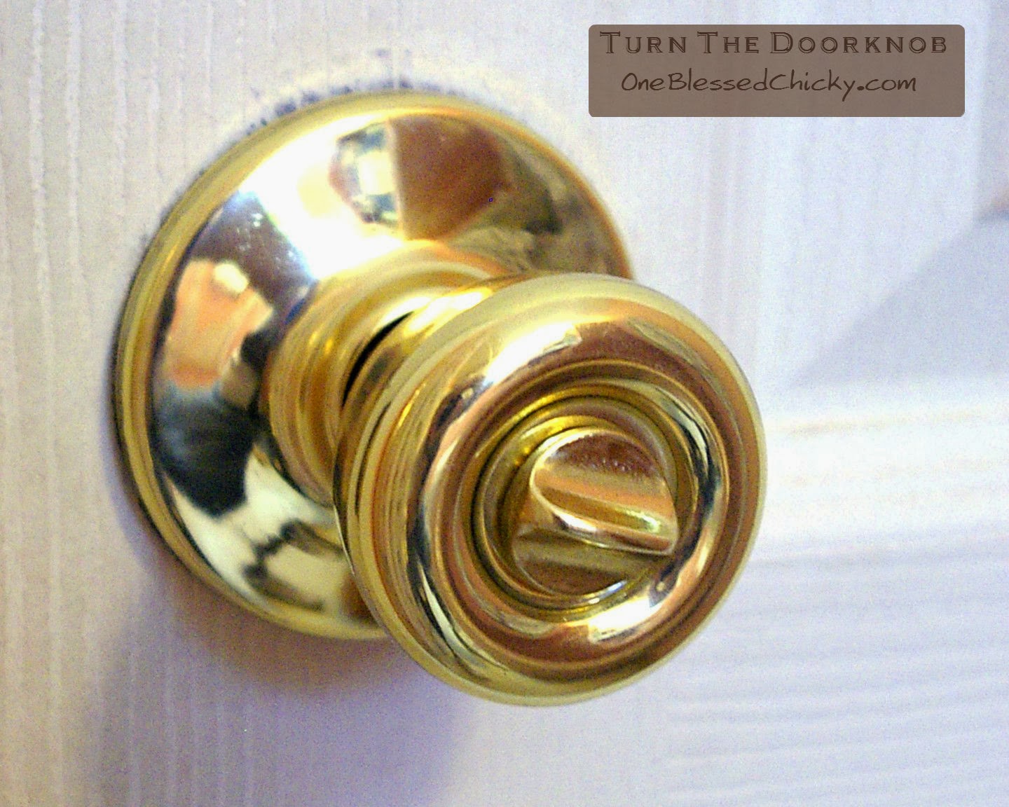 One Blessed Chicky Turn The Doorknob