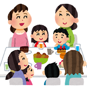 ママ会・ママ友の集まりのイラスト
