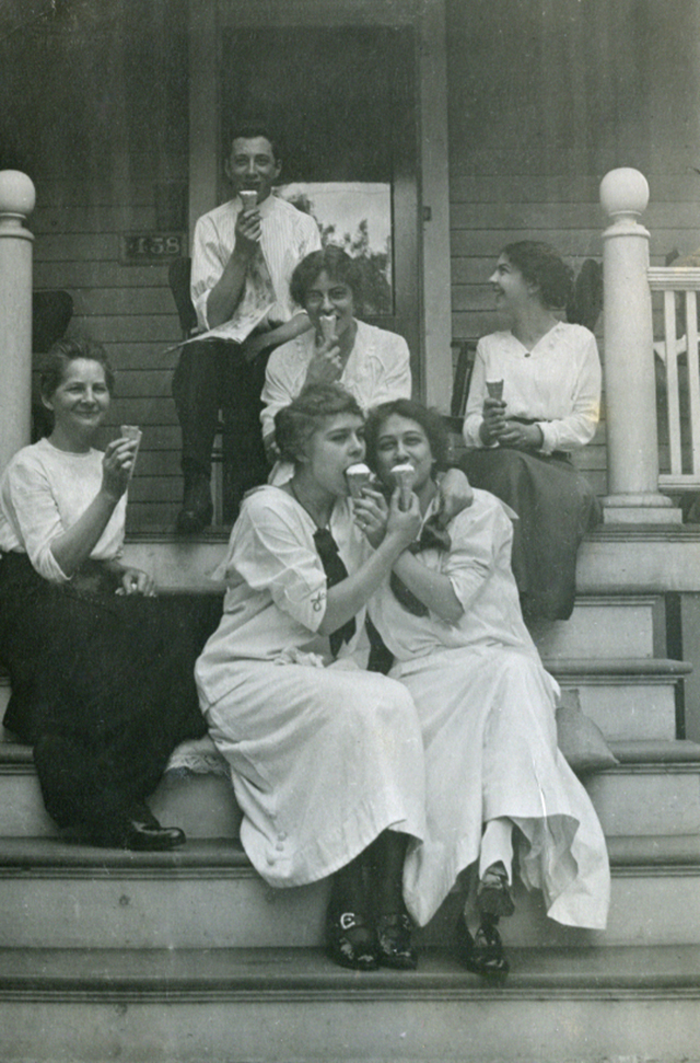 Edwardian ice cream fun, ca. 1915 vintage everyday