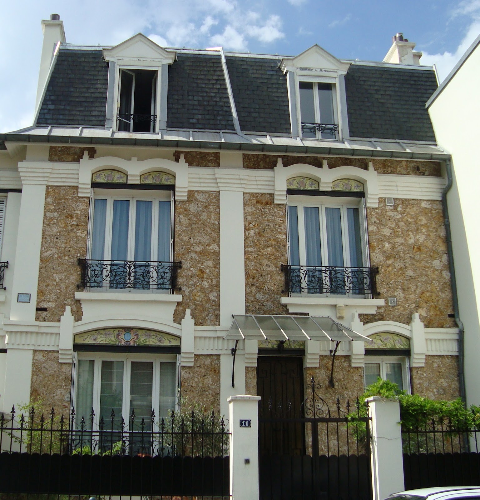 Paseos Art Nouveau Boulevard Saint Denis, Courbevoie, architecte Eugène Coulon, 1906