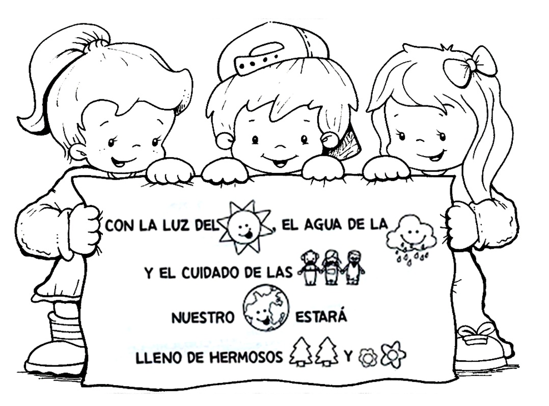 Niños de inicial para pintar - Imagui