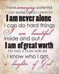 I am a daughter of God
