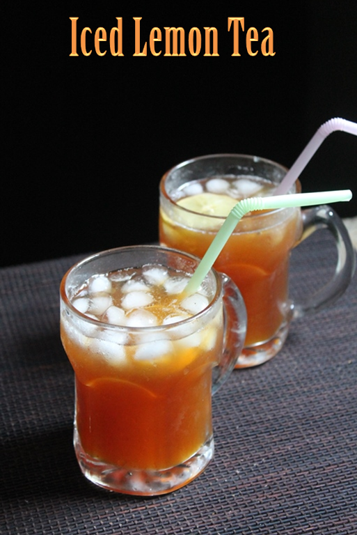 Iced Lemon Tea Recipe Iced Tea Recipe Yummy Tummy