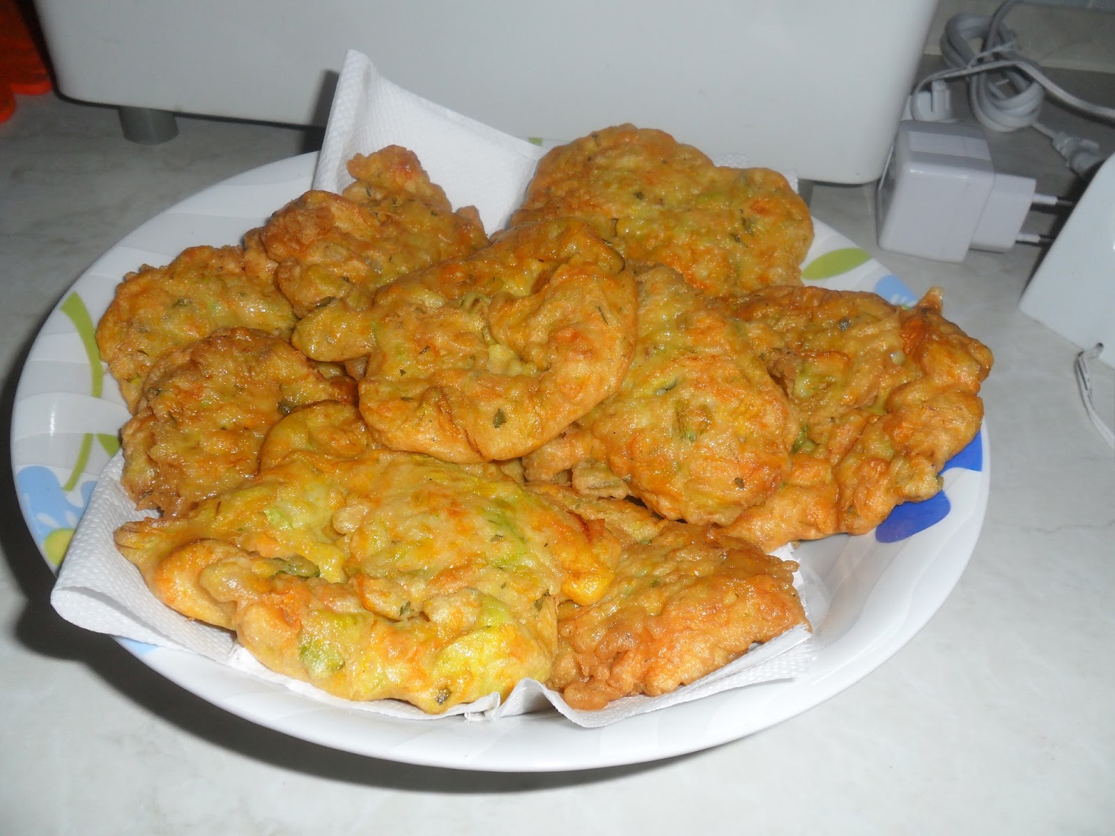 Olive Groves and Doll Knits Recipe Zucchine Flower Frittelle